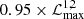 $ 0.95 \times {\cal L}^{1,2}_{\mathrm{max}} $