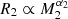 $ R_2\propto M_2^{\alpha_2} $