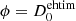$ \phi=D_0^{\rm ehtim} $