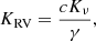 $$ \begin{aligned} K_{\rm RV} = \frac{cK_{\nu }}{\gamma }, \end{aligned} $$