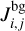 $J_{i,j}^{{\rm{bg}}}$