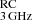 $ _{\mathrm{3\,GHz}}^{\mathrm{RC}} $