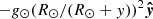$ -g_{\odot}(R_{\odot}/(R_{\odot}+{y}))^2\boldsymbol{\hat{y}} $