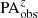 $ \mathrm{PA}^{z}_{\mathrm{obs}} $