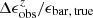 $ \Delta\epsilon_{\rm obs}^z/\epsilon_{\rm bar,\,true} $