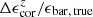 $ \Delta\epsilon_{\rm cor}^z/\epsilon_{\rm bar,\,true} $