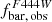 $ f_{\mathrm{bar,\,obs}}^{F444W} $