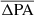 $ \overline{{\Delta \mathrm{PA}}} $