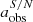 $ a_{\mathrm{obs}}^{S/N} $