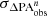 $ \sigma_{\Delta{\mathrm{PA}_{\mathrm{obs}}^{n}}} $