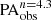 $ \mathrm{PA}_{\mathrm{obs}}^{n=4.3} $