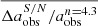 $ \overline{\Delta{a_{\mathrm{obs}}^{S/N}}/a_{\mathrm{obs}}^{n=4.3}} $