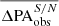 $ \overline{\Delta{\mathrm{PA}_{\mathrm{obs}}^{S/N}}} $