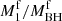 $ M_{\mathrm{1}}^{\mathrm{f}}/M_{\mathrm{BH}}^{\mathrm{f}} $