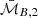 $ \bar{\mathcal{M}}_{B,1} $