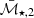 $ \bar{\mathcal{M}}_{\star,1} $