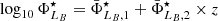 $ \log_{10}\Phi_{M_\star}^{\star} = \bar{\Phi}_{M_\star,1}^\star + \bar{\Phi}_{M_\star,2}^\star \times z $