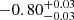 $ \ \ 0.42_{-0.09}^{+0.09} $