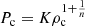 $ P_{\mathrm{c}} = K \rho_{\mathrm{c}}^{1 + \frac{1}{n}} $