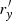 $ r^\prime_{\it y} $