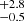 $ ^{+2.8}_{-0.5} $