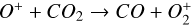 ${{\rm{O}}^ + } + {\rm{C}}{{\rm{O}}_2} \to {\rm{CO}} + {\rm{O}}_2^ + $