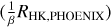 $\[\left(\frac{1}{B} R_{\mathrm{HK}, \mathrm{PHOENIX}}\right)\]$