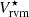 $ V_{\rm rvm}^\star $
