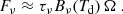 $$ \begin{aligned} F_\nu \approx \tau _\nu B_\nu (T_{\rm d})\,\Omega ~. \end{aligned} $$