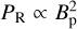 $\[P_{\mathrm{R}} \propto B_{\mathrm{p}}^2\]$