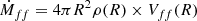 $$ \begin{aligned} \dot{M}_{ff} = 4 \pi R^2 \rho (R) \times V_{ff}(R) \end{aligned} $$