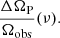 $$ \begin{aligned} \frac{\Delta \Omega _{\rm P}}{\Omega _{\rm obs}}(\nu ). \end{aligned} $$