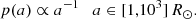 $$ \begin{aligned} p(a) \propto a^{-1} \quad a \in {[1,10^{3}]} \, {R_{\odot }}. \end{aligned} $$