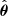 $ \hat{\boldsymbol{\theta}} $