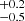 $ ^{+0.2}_{-0.5} $
