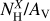 $\[N_{\mathrm{H}}^X / A_{\mathrm{V}}\]$