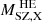 $ M^{\text{ HE}}_{\mathrm{SZ,X}} $