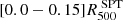 $ [0.0-0.15]R^{\text{ SPT}}_{500} $