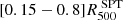 $ [0.15-0.8]R^{\text{ SPT}}_{500} $
