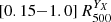$ [0.15{-}1.0]\,R^{Y_{X}}_{500} $