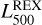 $L_{500}^{{\rm{REX}}}$