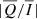 $ |\overline{Q}/\overline{I}| $