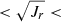 $ < \sqrt{J_r} < $