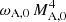 $ \omega_{\mathrm{A,0}}\,M_{\mathrm{A,0}}^{4} $