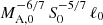 $ M_{\mathrm{A,0}}^{-6/7}\,S_{0}^{-5/7}\,\ell_0 $