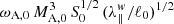 $ \omega_{\mathrm{A,0}}\,M_{\mathrm{A,0}}^3\,S_{0}^{1/2}\,(\lambda_{\|}^{w}/\ell_0)^{1/2} $