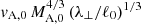 $ v_{\mathrm{A,0}}\,M_{\mathrm{A,0}}^{4/3}\,(\lambda_\perp/\ell_0)^{1/3} $