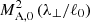$ M_{\rm A,0}^2\,(\lambda_\perp/\ell_0) $