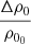 $ \dfrac{\Delta \rho_0}{\rho_{0_0}} $