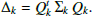 $$ \begin{aligned} \Delta _{k}=Q_{k}^{t}\,\Sigma _{k}\, Q_{k}. \end{aligned} $$